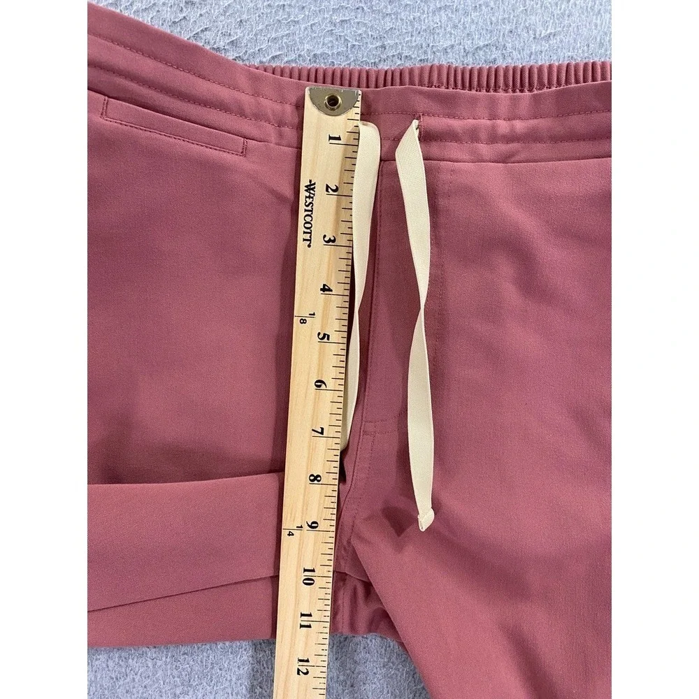 Figs Scrub Pants‎ Womens Medium Pink Cargo Drawstring Straight Leg Pockets
